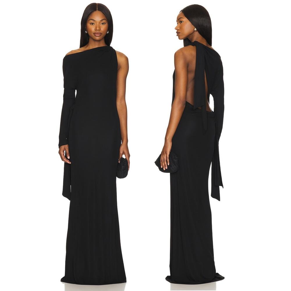 NBD Shuri Maxi Dress Jersey One Shoulder Party Cocktail Formal Gala Prom XS